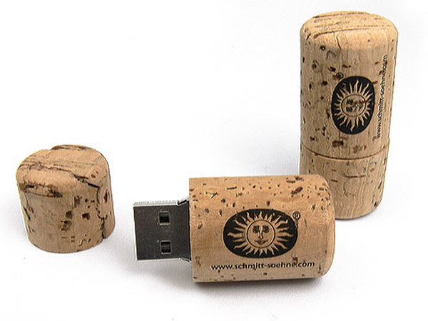 Öko USB-Stick aus Kork mit Logodruck