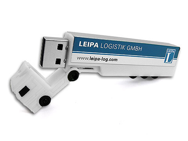 USB-Stick LKW mit Loo bedruckt