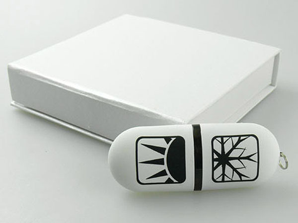 USB-Stick in Geschenkbox mit Logoprint