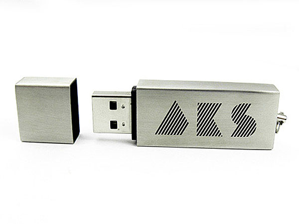 Metall USB-Stick mit Lasergravur gebürstetes Aluminium