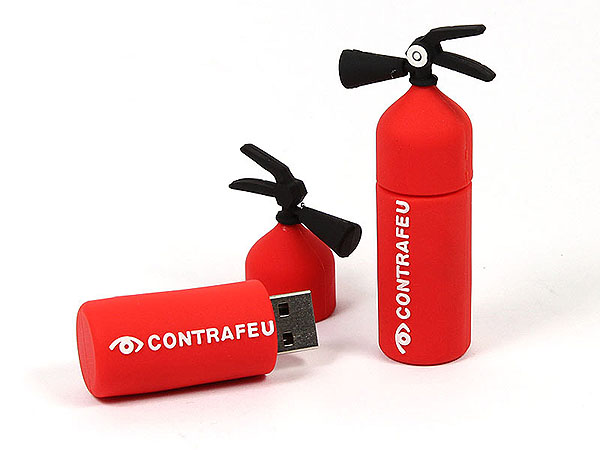 Contrafeu USB-Stick als Feuerlöscher mit Logo