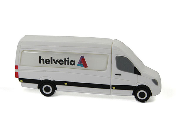 Helvetia Sprinter Transporter USB-Stick mit Logo