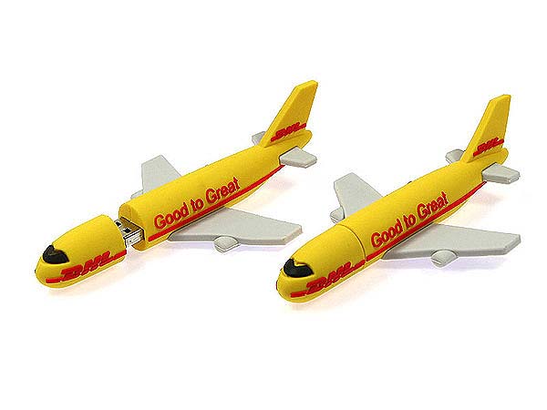 DHL Flugzeug USB-Stick in individueller Form