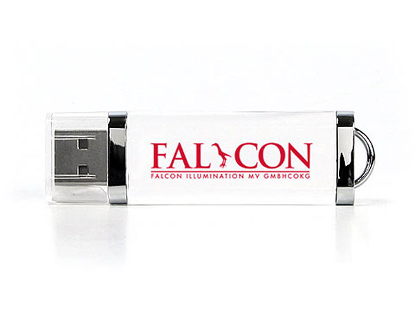 Falcon durchsichtiger Crystal USB-Stick