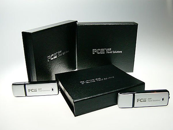 FC USB-Stick aus Aluminium mit Logo