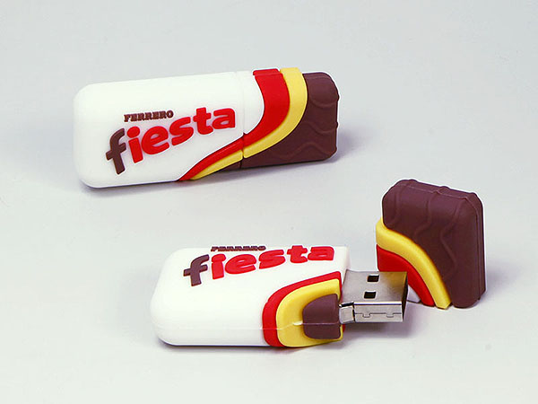 Ferrero Fiesta Süssigkeiten Schokolade Snaack mit Logo in Sonderform