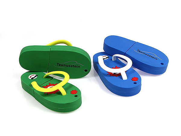 Flipflop Schuh USB-Stick mit Logo in Wunschfarbe