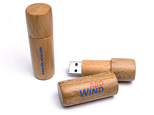 Holz USB-Stick in Lippenstiftform