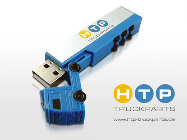 USB-Stick HTTP Truck Parts Logodruck mehrfarbig