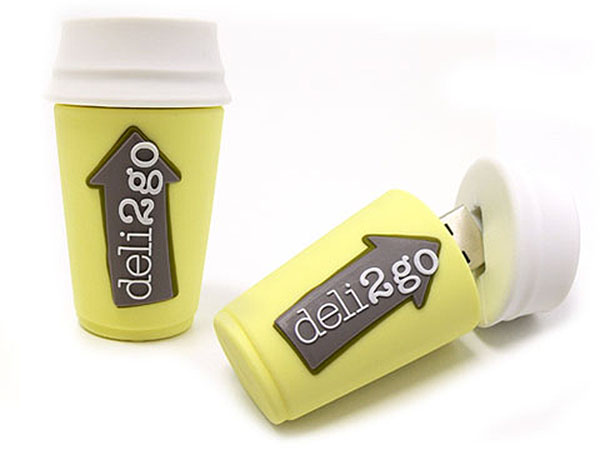 Custom USB-Stick als Kaffeebecher