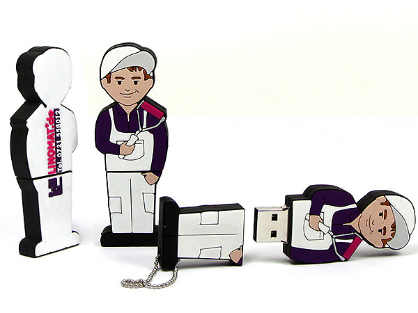 Individueller Maler USB-Stick Figur mit Logo