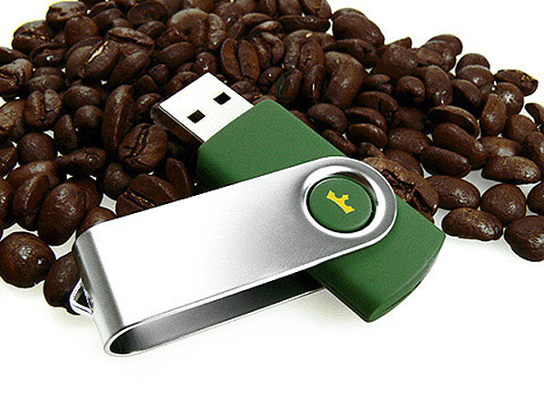 Jacobs Swing USB Stick Kaffee mit Bügel in Wunschfarbe