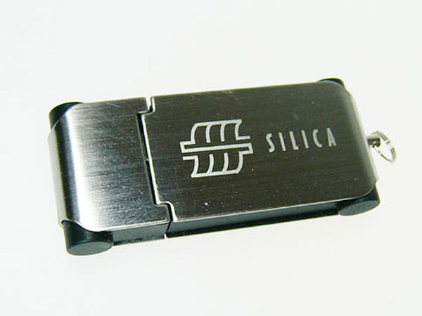 Metall USB-Stick mit Öse als Schlüsselanhänger als Werbegeschenk