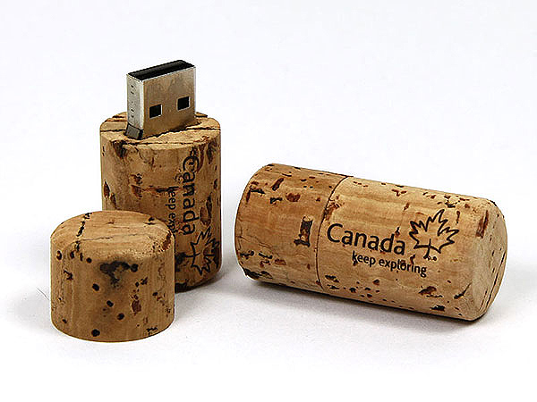 Natur USB-Stick mit Logo Flaschenkorken