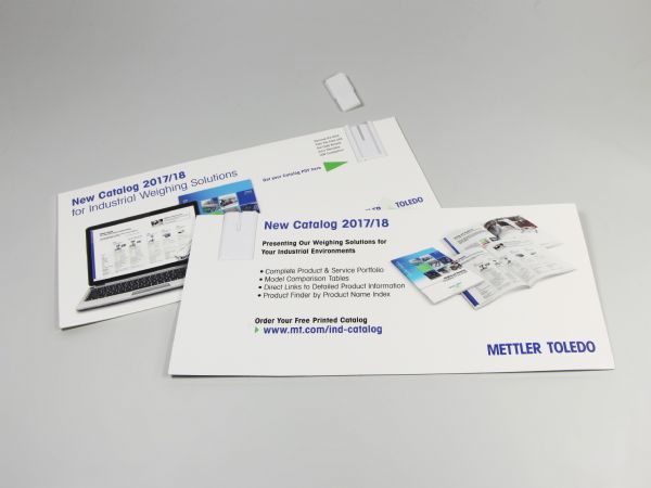 paper usb mailingcard beidseitig bedruckt