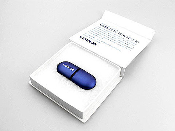 USB-Stick in Geschenkverpackung mit Logodruck