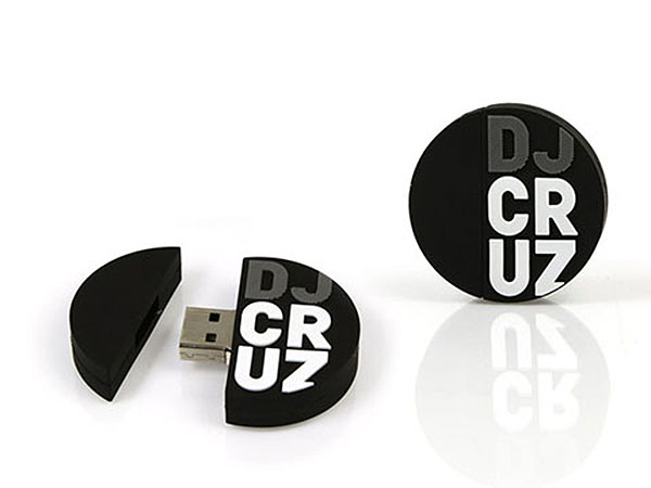 DJ cruz runder USB-Stick mit Logo