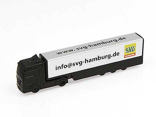 USB-Stick als LKW mit Logo