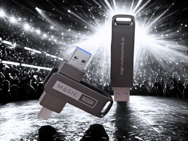 USB-Stick in modernem Design mit zusätzlichem Micro-USB-Anschluss, ideal für die Präsentation Ihrer Marke.