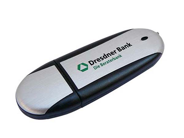 USB-Stick der Dresdner Bank mit Logo Druck