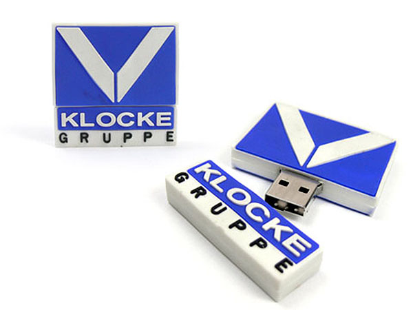 USB-Stick in der Form eines Kundenlogos