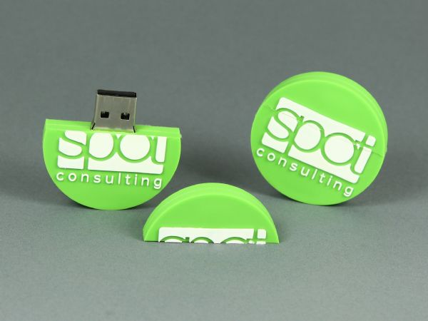 usb stick individuell logo rund werbung