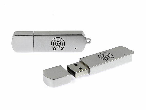 Metall USB-Stick schlicht und edel mit Logo Gravur