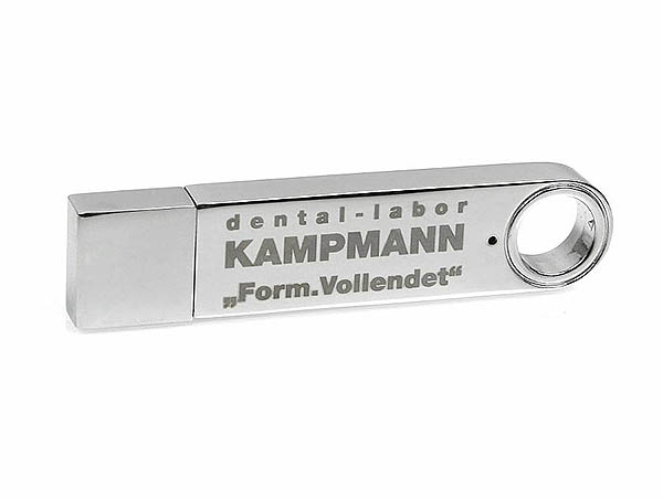 Desing USB-Stick aus Vollmetall mit Gravur Werbeartikel