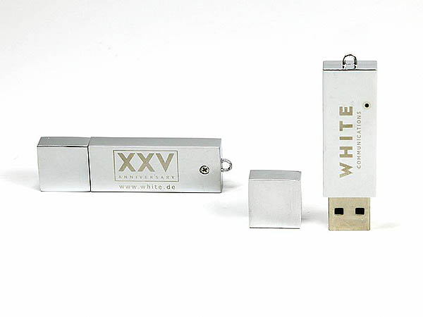 Massiver Metall USB-Stick miit Logogravur