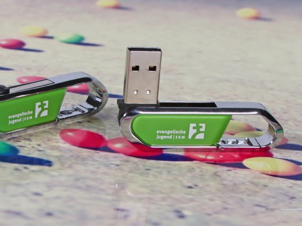 USB-Stick Karabiner 02 Kundenreferenz