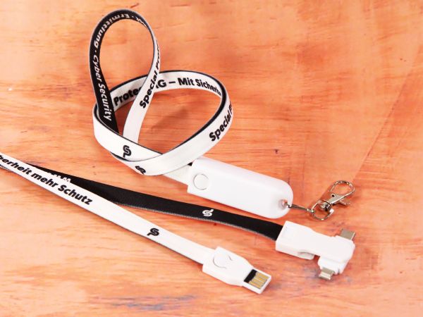 Lanyard Ladekabel Kundenreferenz