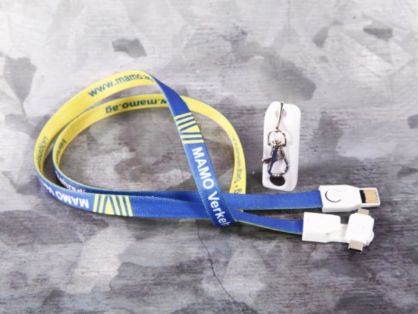 Lanyard Ladekabel Kundenreferenz