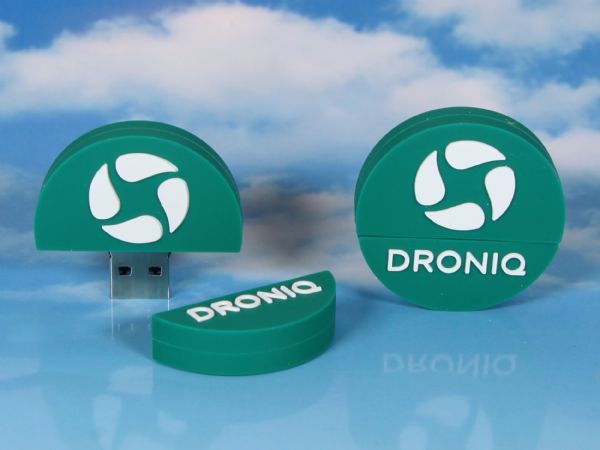 USB-Stick Logo rund Kundenreferenz