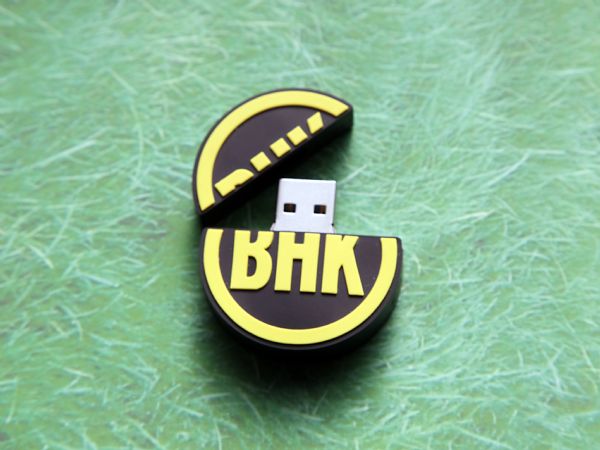 USB-Stick Logo rund Kundenreferenz