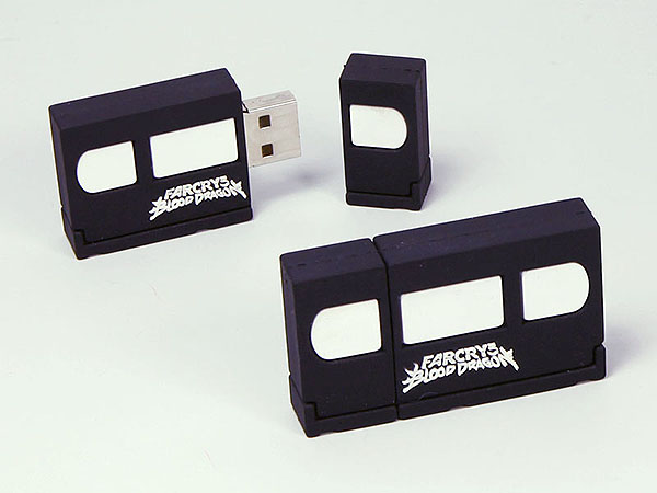 VHS Videokassette Reto Farcry Spiel mit Logo als USB-Stick in Sonderform