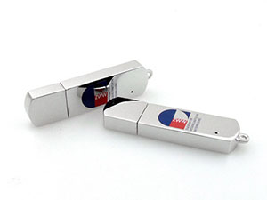 Vollmetall USB-Stick mit mehrfarbigem Logodruck