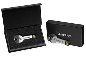 Mini USB-Key mit 1farbigem Druck  in Geschenkbox