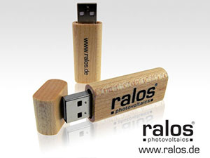 Holz-USB-Stick edel schlicht Werbegeschenk