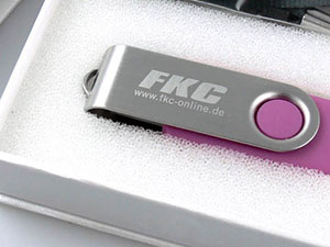 USB Stick mit fortlaufender Nummerngravur