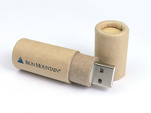 Karton USB-Stick mit Logo bedruckt