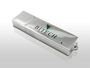 Massiver Metall USB-Stick mit Geschenkbox mit Gravur