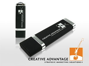 Klassischer Kunststoff USB Stick weiss bedruckt
