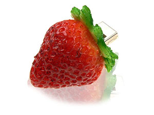 Sunvit USB-Stick in der form einer Erdbeere