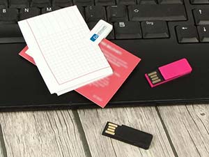 Kleiner Clip USB-Stick mit Klammer zum anheften