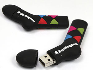 Falke Socke als USB-Stick mit Logo