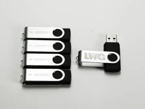 USB Stick mit fortlaufender Nummerngravur