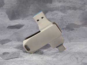 usb stick twin metal buegel typ c drehbar