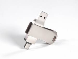 usb stick twin metal buegel typ c drehbar