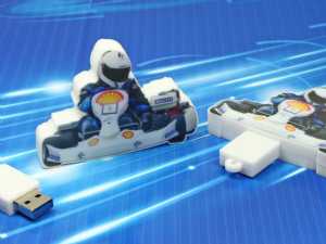 USB-Stick Sonderform Digitaldruck Kundenreferenz individuell