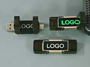 Dual USB LED Protector Typ-C beleuchtet